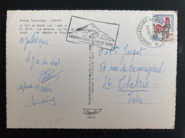 CP TP COQ DE DECARIS 0,25 OBL;16-7 1966 OBSERVATOIRE DU PUY DE DOME - 1962-1965 Coq De Decaris