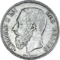 Monnaie, Belgique, Leopold II, 5 Francs, 5 Frank, 1869, TTB, Argent, KM:24 - 5 Francs