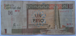 Cuba 1 Peso Convertibles CUC 2006 VF- - Cuba