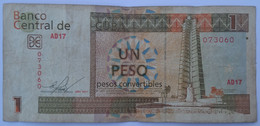 Cuba 1 Peso Convertibles CUC 2011 VF- - Cuba
