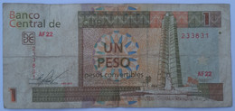Cuba 1 Peso Convertibles CUC 2016 VF - Cuba