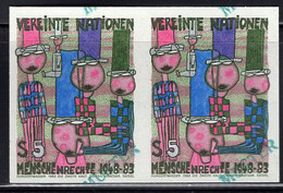 UNITED NATIONS (VIENNA)(1983) Human Rights 35th Anniversary. Imperforate Pair. Scott No 37. - Altri