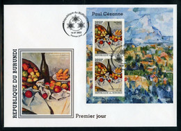 Burundi 2022, Art, Cezanne II, Fruit, 2val In BF In FDC - Nuovi