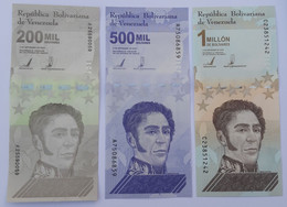 Venezuela 200mil ; 500mil And 100000 Bolivares 2020/21 Pnew UNC - Venezuela