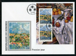 Burundi 2022, Art, Cezanne III, Fruit,  2val In BF In FDC - Ongebruikt