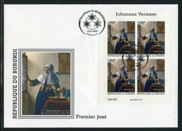 Burundi 2022, Art, J. Vermeer II, BF In FDC - Unused Stamps