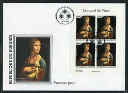 Burundi 2022, Art, Leonardo II, BF In FDC - Unused Stamps