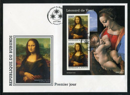 Burundi 2022, Art, Leonardo IV, 2val In  BF In FDC - Ongebruikt