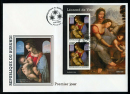 Burundi 2022, Art, Leonardo V, 2val In BF In FDC - Nuovi