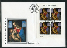 Burundi 2022, Art, Leonardo V, BF In FDC - Nuevos