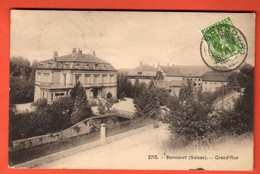 ZTW-30  Boncourt  District Porrentruy  Grand-Rue. Cachet Frontal 1908  Circulé Vers La France  Phototypie 2712 - Boncourt