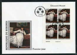 Burundi 2022, Art, Manet, BF In FDC - Unused Stamps