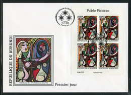 Burundi 2022, Art, Picasso IV, BF In FDC - Ongebruikt