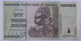 Zimbabwe 50000000000000$ Fifty Trillion Dollars 2008 XF+ - Zimbabwe