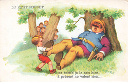 Chromo Chromos Image Comptine Et Contes Pour Enfant - Le Petit Poucet - Illustration Jim Patt - 13.5x9cm - Autres & Non Classés