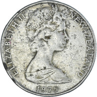Monnaie, Nouvelle-Zélande, Elizabeth II, 50 Cents, 1975, Royal Mint, TB+ - New Zealand