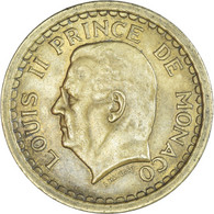 Monnaie, Monaco, 2 Francs, 1943, Paris, TTB+, Cupro-Aluminium, Gadoury:134 - 1922-1949 Louis II