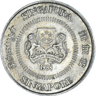 Monnaie, Singapour, 10 Cents, 1988, British Royal Mint, TTB+, Cupro-nickel - Singapore