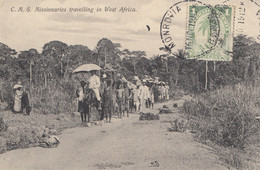 Liberia: 1912: Monrovia Post Card Missionaires Travelling, To Sonneberg - Liberia