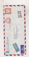 HONG KONG 1965 Registered Airmail Cover To Germany Meter Stamp - Storia Postale