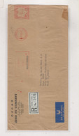 HONG KONG 1963 Registered Airmail Cover To Germany Meter Stamp - Lettres & Documents