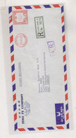 HONG KONG 1964 Registered Airmail Cover To Germany Meter Stamp - Lettres & Documents