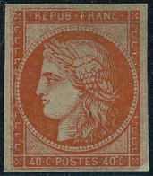 (*) N°5 40c Orange, Neuf Sans Gomme, Fraicheur Postale - TB - 1849-1850 Ceres