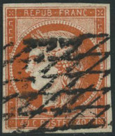 Obl. N°5a 40c Orange Vif, Signé Miro - TB - 1849-1850 Ceres