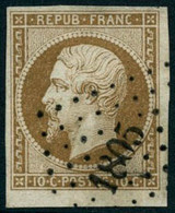 Obl. N°9 10c Bistre - TB - 1852 Louis-Napoléon