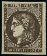 ** N°47 30c Brun - TB - 1870 Bordeaux Printing