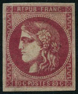 * N°49 80c Rose - TB - 1870 Bordeaux Printing