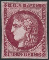 ** N°49b 80c Rose Vif - TB - 1870 Bordeaux Printing