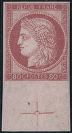 ** N°57c 80c Rose ND, Signé JF Brun - TB - 1871-1875 Ceres