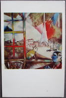 USA UNITED STATES NEW YORK CITY CHAGALL MARC THROUGH WINDOW METROPOLITAN ANSICHTSKARTE POSTCARD PC CP AK CARTE POSTALE - Piazze