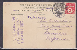 Danemark - Carte Postale De 1907 - Oblit Kjobenhavn - Exp Vers Lancashire - Vue Du Glypthoteket - Cartas & Documentos