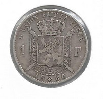 LEOPOLD II * 1 Frank 1886 Frans * Prachtig * Nr 11421 - 1 Franc