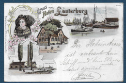 Gruss Vom Hafen LAUTERBURG  1898 - Lauterbourg