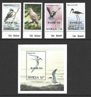 Barbuda 1980 Birds Set Of 4 & Miniature Sheet MNH - Barbuda (...-1981)