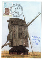 00125-LE-59-"NOORDMEULEN "-STEENVOORDE-Peinture Par Pierre SPAS-------------cachet Postal 12 Mai 1979 - Steenvoorde