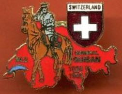 GENERAL GUISAN - 1939 / 1945 - 30.8 - AOÛT - SUISSE - SCHWEIZ - SVIZZERA - EGF - SWITZERLAND - CHEVAL - HORSE -   (31) - Personajes Célebres