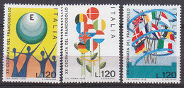 Y0726 - ITALIA Ss N°1435/37 - ITALIE Yv N°1364/66 ** - 1971-80:  Nuovi