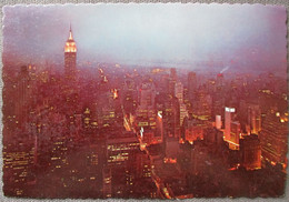 USA UNITED STATES NEW YORK VIEW FROM RCA BUILDING EMPIRE STATE ANSICHTSKARTE CARTOLINA POSTCARD PC CP AK CARTE POSTALE - Lake George