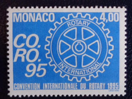 MONACO 1995 Y&T N° 1973 ** - CO. RO. 95, CONVENTION INTERN. DU ROTARY A NICE - Neufs