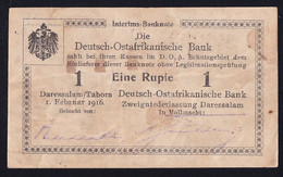 DOA Deutsch Ostafrika: 1 Rupie 1.2.1916 - Serie W2 (DOA-30a) - Deutsch-Ostafrika