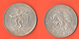 Messico Mexico 25 Pesos 1978 Olympic Games Estados Unidos Mexicanos Silver Coin - Mexique