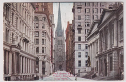 Wall Street And Trinity Church - New York - Churches