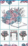 Czech Republic - 2022 - Bridal Motive With Roses - Mint Personalized Stamp PANE - Nuevos