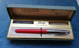 PENNA STILOGRAFICA SHEAFFER SKRIPSERT CARTRIDGE PEN 1950 VINTAGE FOUNTAIN PEN - Stylos