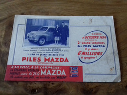 27/ BUVARD PILES MAZDA - Accumulators