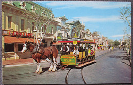 USA UNITED STATES DISNEYLAND HORSE DROWN STREET CAR KARTE CARD ANSICHTSKARTE CARTOLINA POSTCARD PC CP AK CARTE POSTALE - Long Island